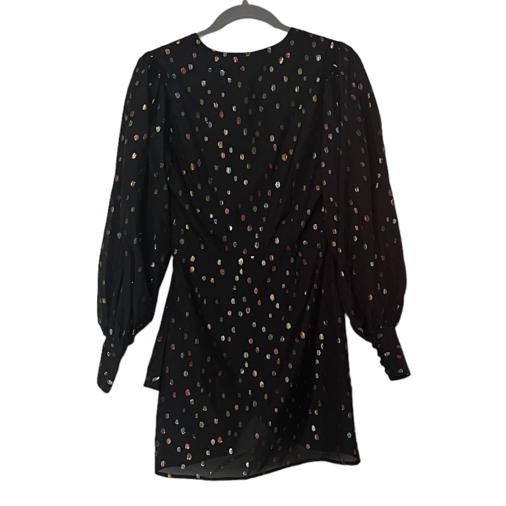 Yumi Kim All or Nothing Sheer Black & Polka Dot Mini Dress - Picture 5 of 8